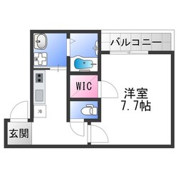 若江岩田駅 徒歩5分 2階の物件間取画像